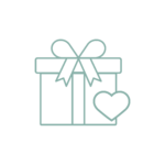 gift icon in tiffany